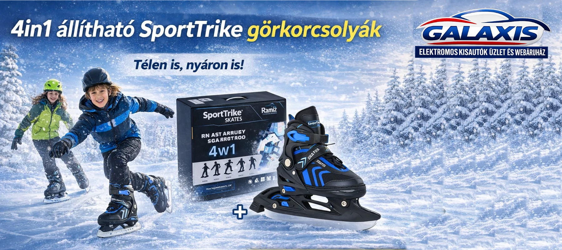 4 az 1-ben görkorcsolya szett