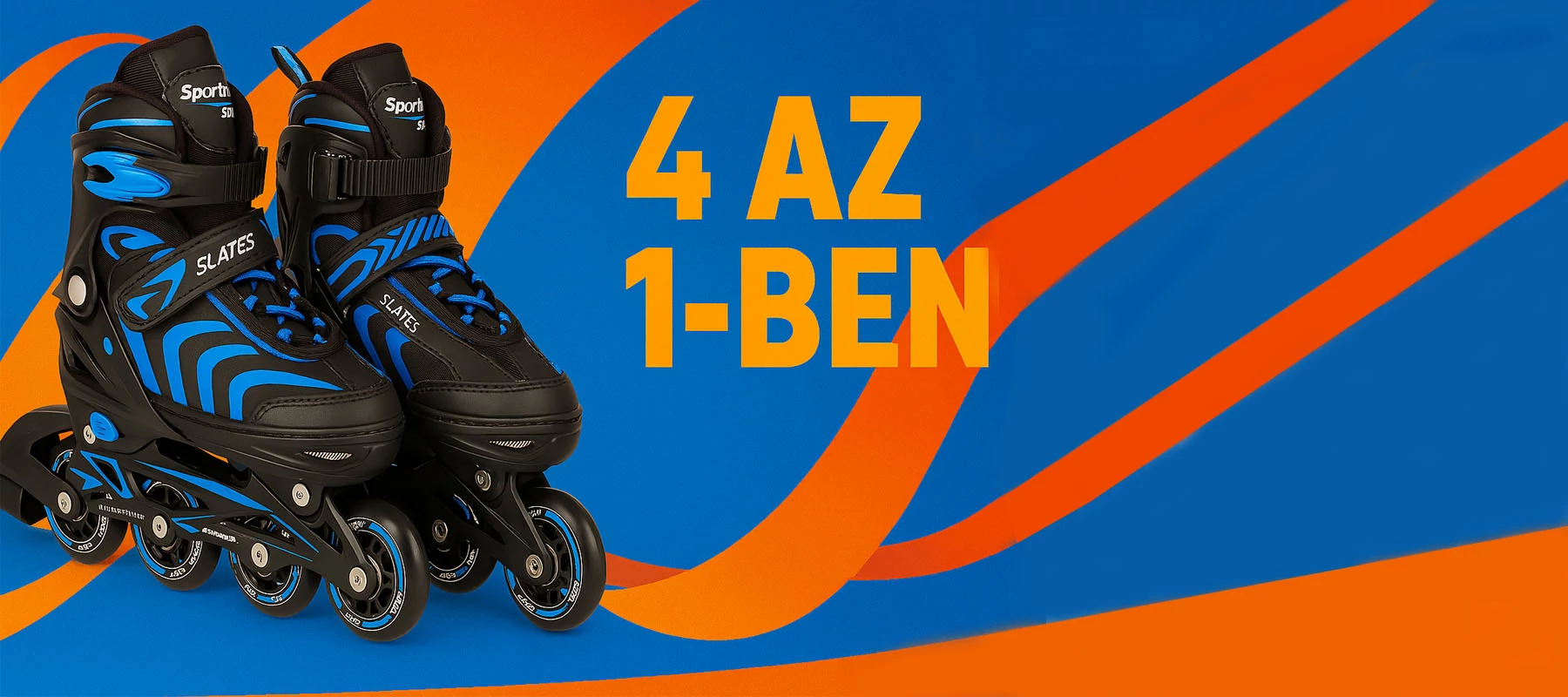 4 az 1-ben görkorcsolya szett