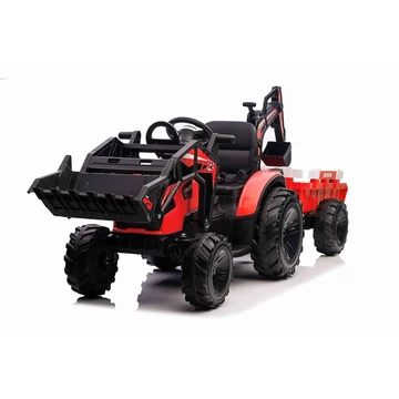 Traktor pótkocsival, homlokrakodóval 720-T 12V