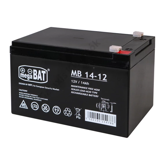 Mega Bat 12V 14Ah akkumulátor
