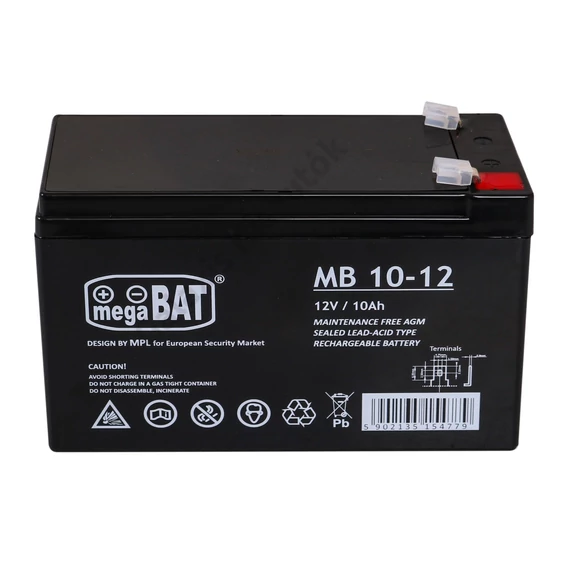 Mega Bat 12V 10Ah akkumulátor