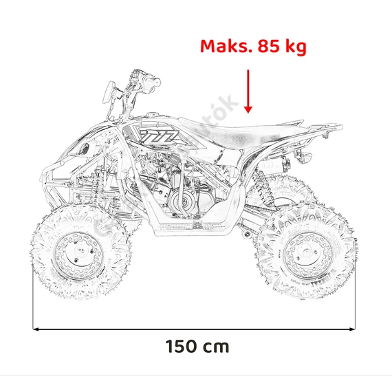 Desert Storm LIFT 125cc ATV002 benzines Quad 