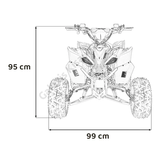 Desert Storm LIFT 125cc ATV002 benzines Quad 