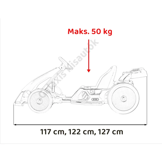 Audi Gokart AHL007A Drift funkcióval 24V