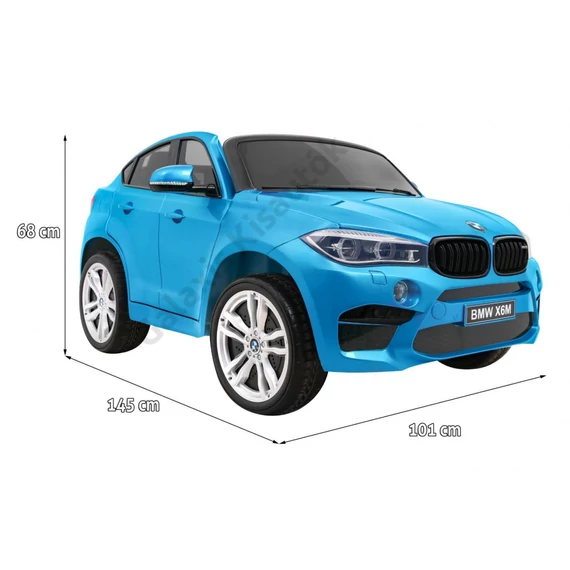 BMW X6M XXL 2 személyes lakkozott JJ2168 kék 12V