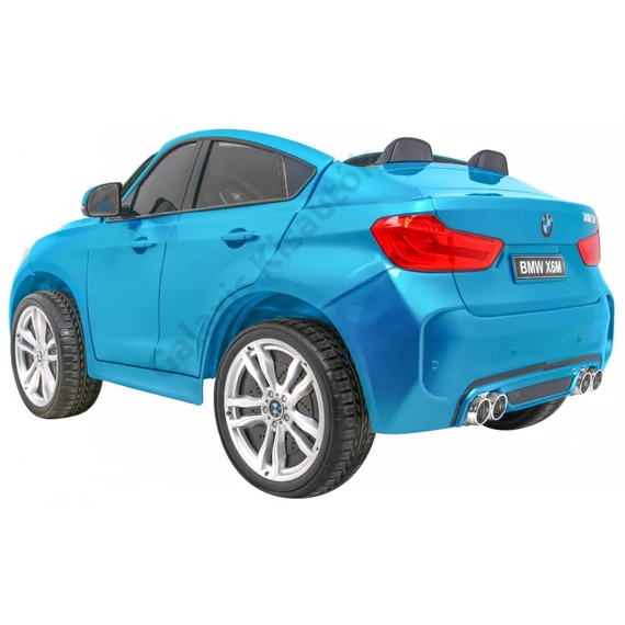 BMW X6M XXL 2 személyes lakkozott JJ2168 kék 12V
