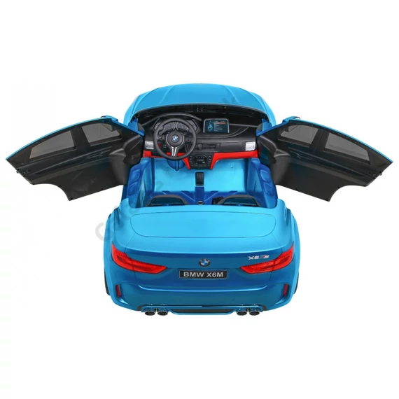 BMW X6M XXL 2 személyes lakkozott JJ2168 kék 12V