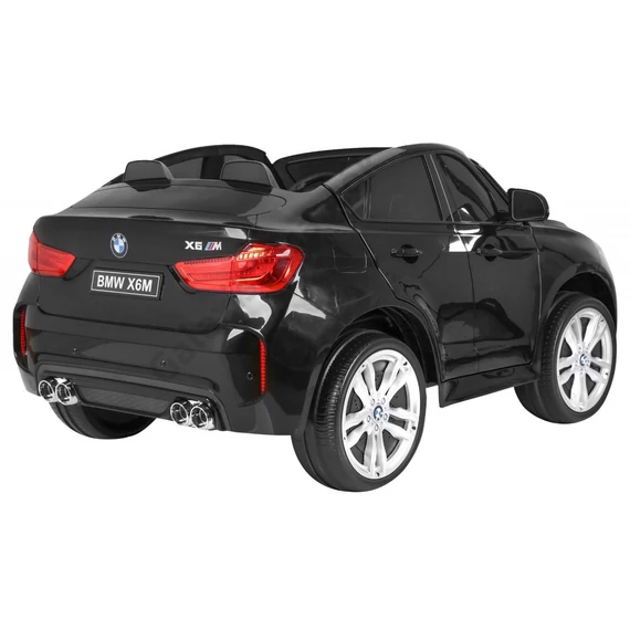 BMW X6M XXL 2 személyes lakkozott JJ2168 fekete 12V