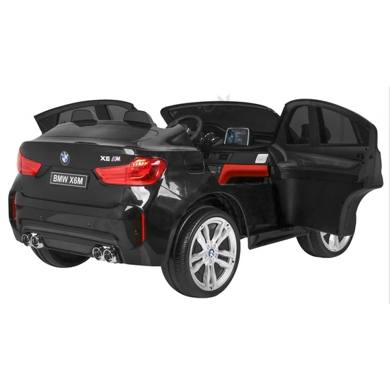 BMW X6M XXL 2 személyes lakkozott JJ2168 fekete 12V