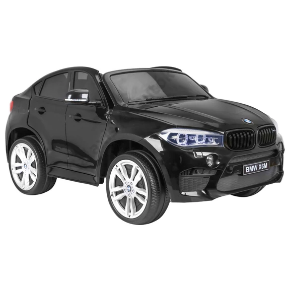 BMW X6M XXL 2 személyes lakkozott JJ2168 fekete 12V