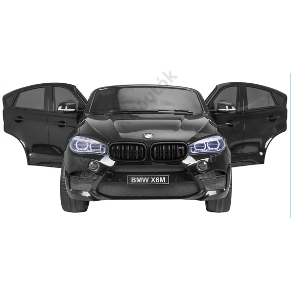 BMW X6M XXL 2 személyes lakkozott JJ2168 fekete 12V