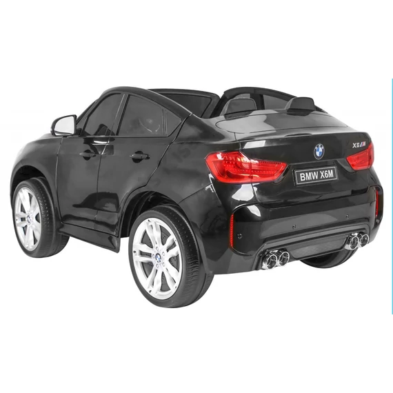 BMW X6M XXL 2 személyes lakkozott JJ2168 fekete 12V