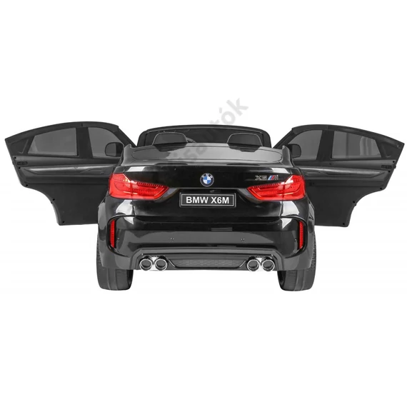 BMW X6M XXL 2 személyes lakkozott JJ2168 fekete 12V