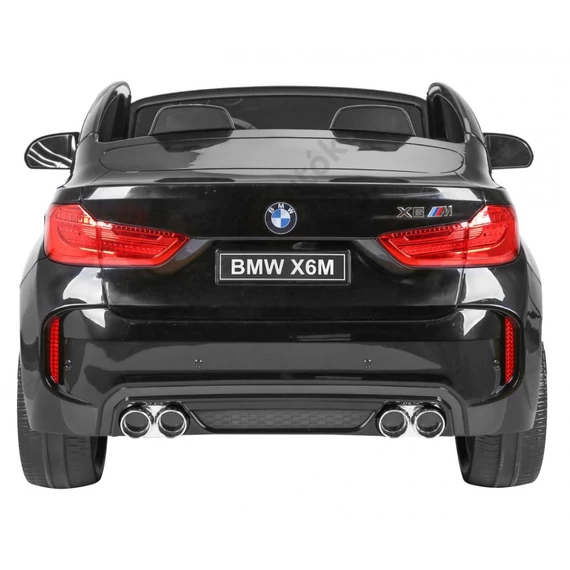 BMW X6M XXL 2 személyes lakkozott JJ2168 fekete 12V