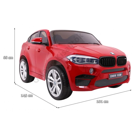 BMW X6M XXL 2 személyes lakkozott JJ2168 piros 12V
