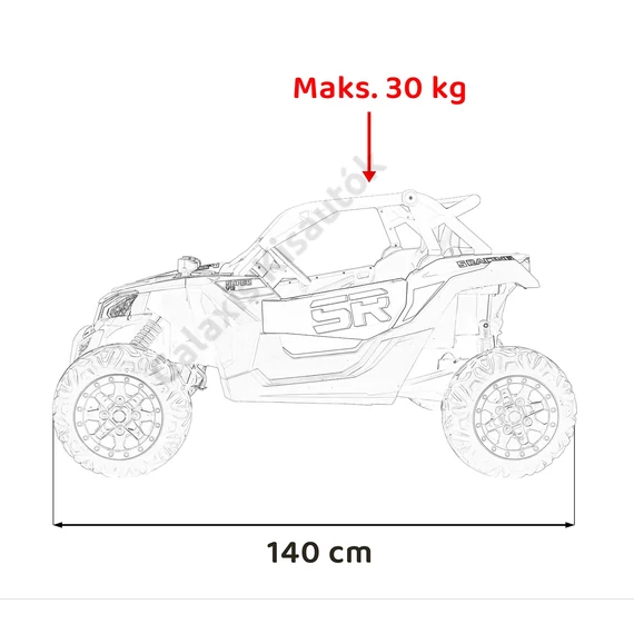 Buggy SR SUPER 66 KKL-808 24V 2 személyes