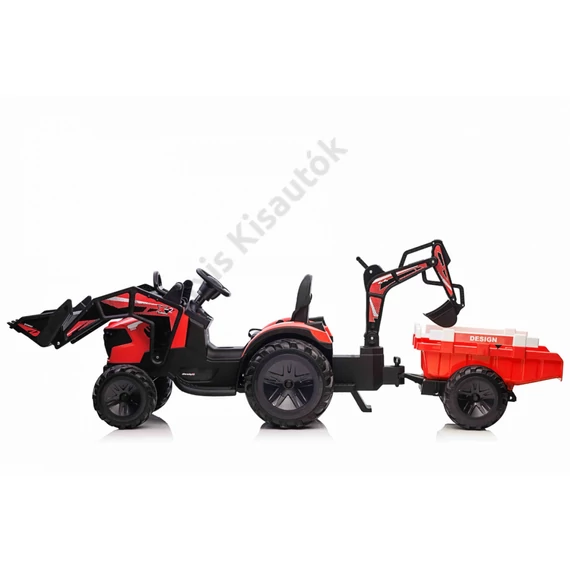Traktor pótkocsival, homlokrakodóval 720-T 12V