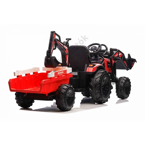 Traktor pótkocsival, homlokrakodóval 720-T 12V
