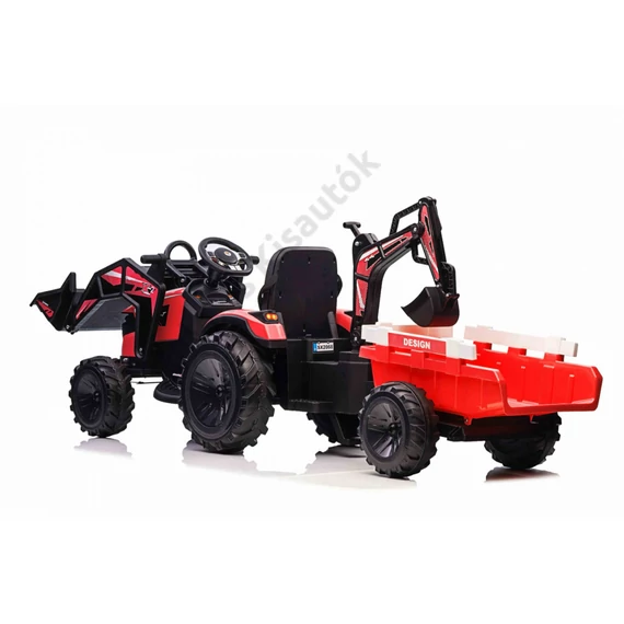 Traktor pótkocsival, homlokrakodóval 720-T 12V