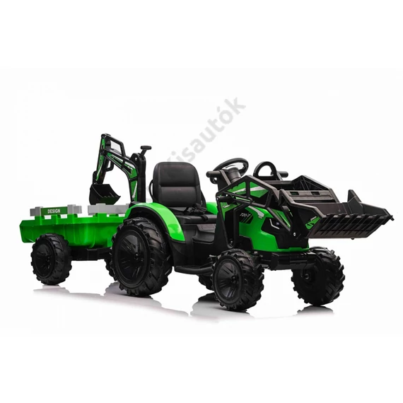 Traktor pótkocsival, homlokrakodóval 720-T 12V