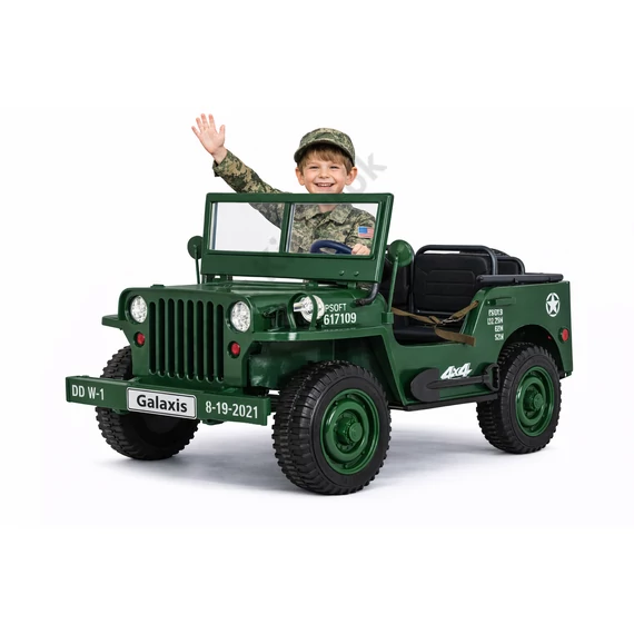 Retro katonai Willys Jeep JH-101 4x4 24V 3 személyes