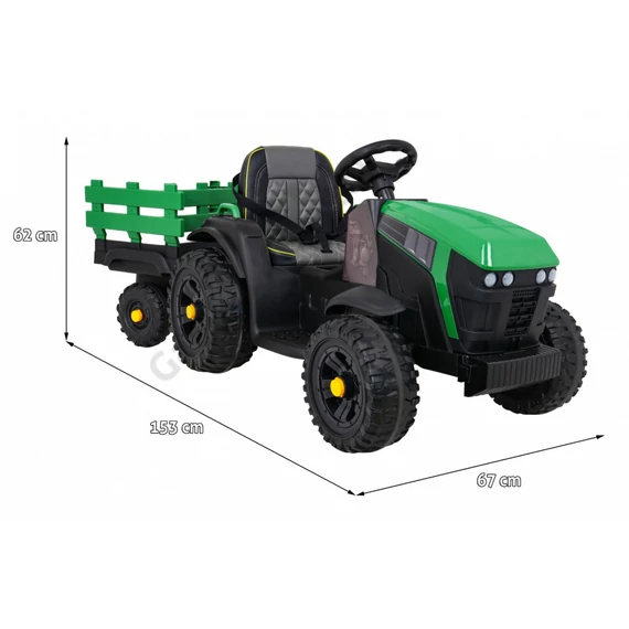 Traktor titán pótkocsival BDM0925 12V