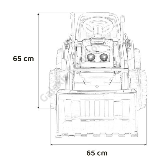 Traktor markoló kanállal HL389 12V