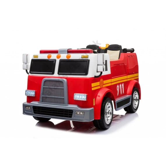 Tűzoltó autó sisakkal, vízágyúval LL911 12V