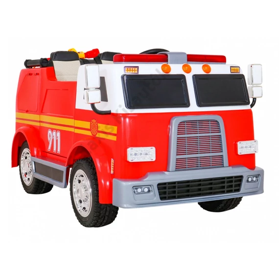 Tűzoltó autó sisakkal, vízágyúval LL911 12V