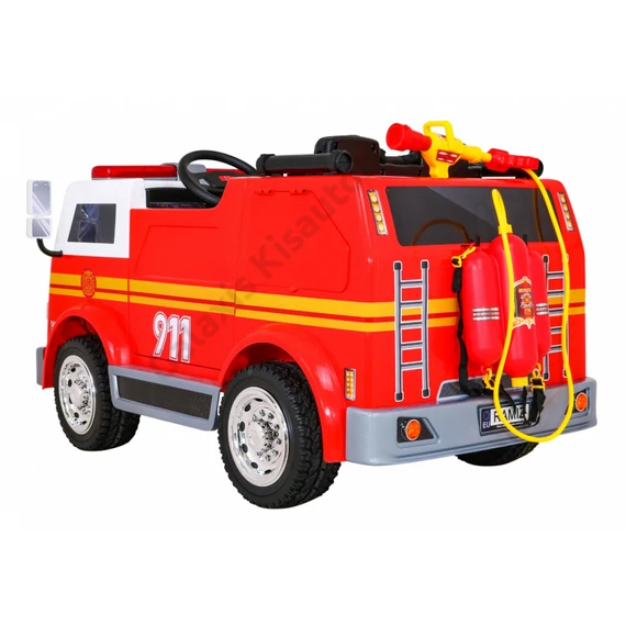 Tűzoltó autó sisakkal, vízágyúval LL911 12V