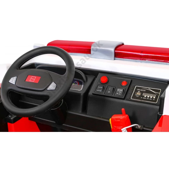 Tűzoltó autó sisakkal, vízágyúval LL911 12V