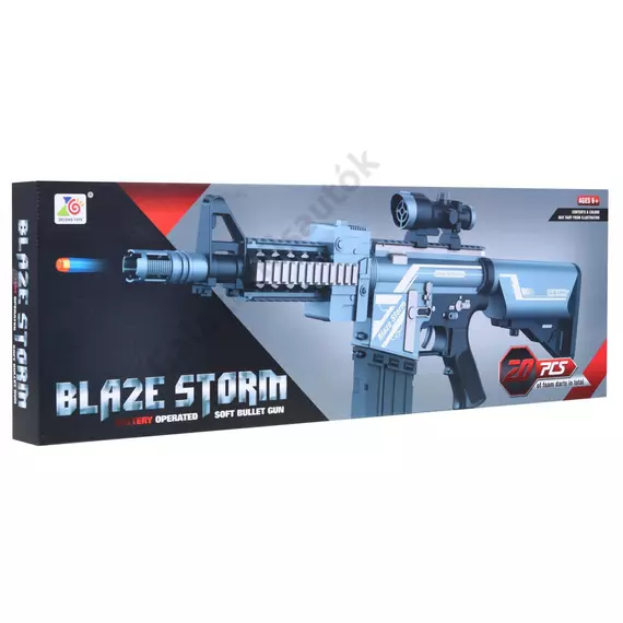 Blaze Storm Ezüst puska + 20 hosszú hablövedék + irányzék