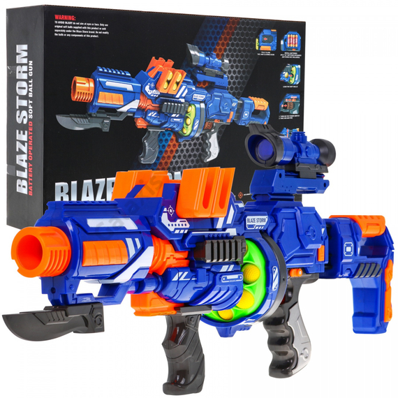 Blaze Storm Automata puska + 12 habgolyó + távcső + bajonett
