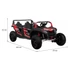 4 üléses Buggy ATV RACING UTV2000  lítium-ion akkumulátorral