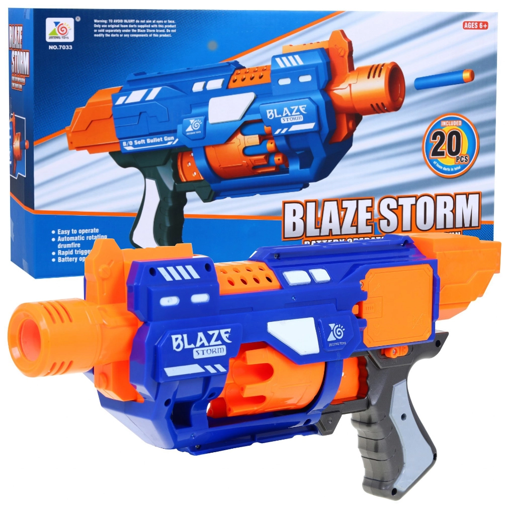 Blaze Storm félautomata pisztoly+ 20 hosszú habgolyó